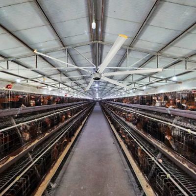1500 Вт 220 Вт Промышленный потолочный вентилятор HVLS для больших помещений 6,1 м 7,3 м 12 футов 10 футов диаметр