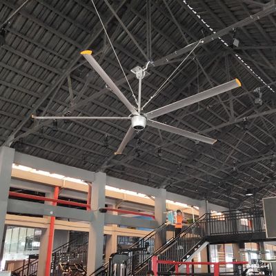Постоянный магнит синхронный 220V 380V HVLS Вентиляторы для теплицы 14ft 16ft 7.3m охлаждение