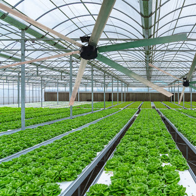 Мощный 1,5 кВт индукционный HVLS bldc вентилятор для 10 футов 12 футов 16 футов 18 футов Большой ветряной мастерской