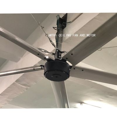 Мощный 1,5 кВт индукционный HVLS bldc вентилятор для 10 футов 12 футов 16 футов 18 футов Большой ветряной мастерской