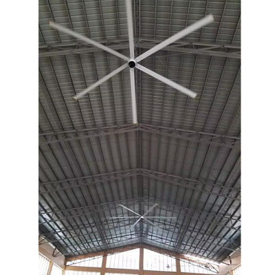 Большой промышленный потолок воздушное охлаждение 16ft 7.3m 1500W PMSM мотор HVLS вентилятор с лучшим