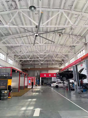 AMCLING 220V 380V Аксиальный вентилятор 1500W Постоянный магнит Синхронный HVLS потолочный вентилятор