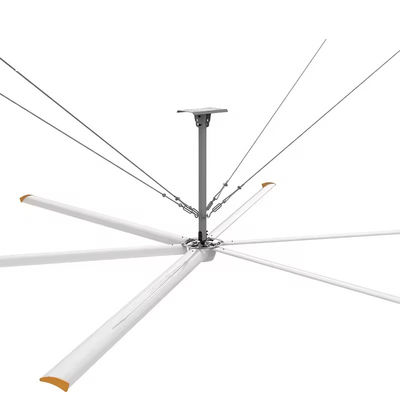 AMCLING 220V 380V Аксиальный вентилятор 1500W Постоянный магнит Синхронный HVLS потолочный вентилятор
