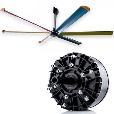 HVLS постоянный двигатель большой черный 220v 380v 1500w большой охлаждающий потолок промышленный вентилятор от AMCLING